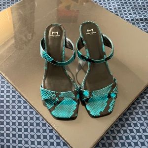 Marc Fisher Blue-Black Sandal